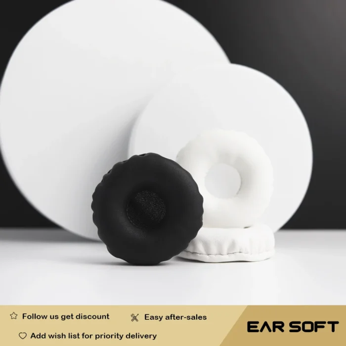 Earsoft Replacement Ear Pads Cushions for Plantronics HW710 HW720 Headphones Earphones Earmuff Case Sleeve Accessories - Image 1