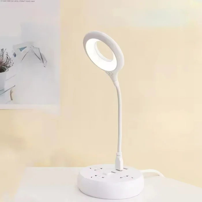 2pcs USB LED Intelligent Table Lamp One Color Temperature Flexible Hose Portable Reading Learning Light - Image 1