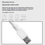 2pcs USB LED Intelligent Table Lamp One Color Temperature Flexible Hose Portable Reading Learning Light - Image 6