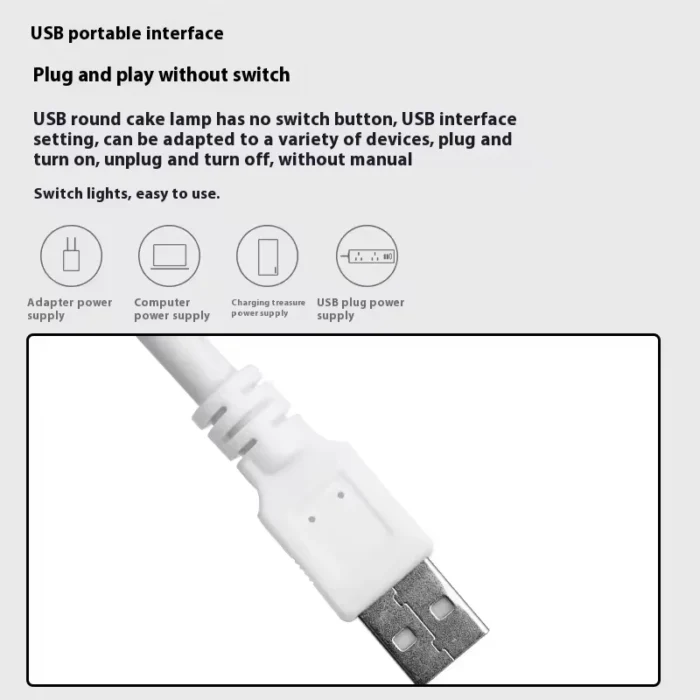 2pcs USB LED Intelligent Table Lamp One Color Temperature Flexible Hose Portable Reading Learning Light - Image 6