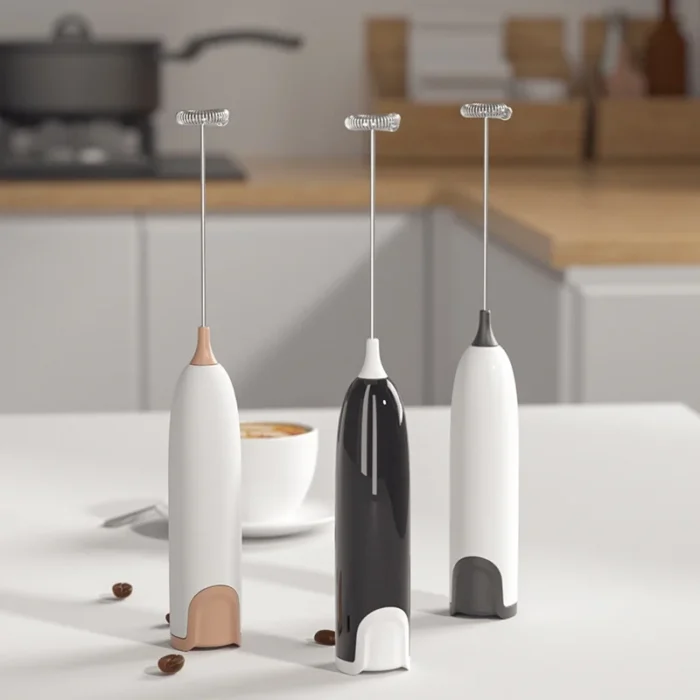 Electric Milk Frother Kitchen Drink Foamer Whisk Mixer Stirrer Coffee Cappuccino Creamer Whisk Frothy Blend Whisker Egg Beater - Image 3