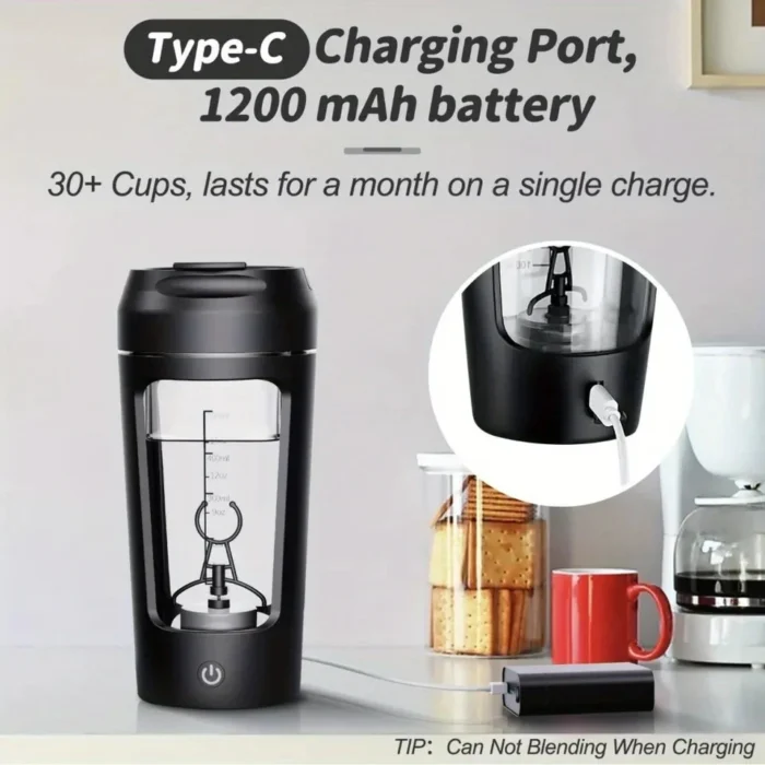 Electric Protein Powder Mixing Cup Automatic Shaker Bottle Mixer Shake Bottle Milk Coffee Blender Kettle fro Gym outdoor - Image 1