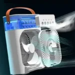 Portable Humidifier Fan 3 in 1 Air Conditioners USB Electric Fan LED Night Light USB 3 Speed Household Small Air Cooler - Image 2