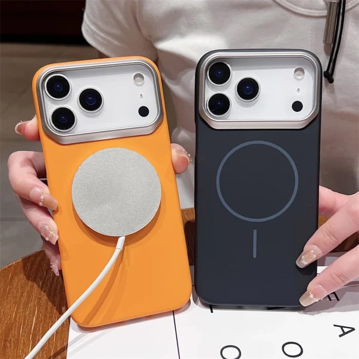 Ultra Thin PC Magnetic For Magsafe Wireless Charge Matte Case for iPhone 17 Air 16E 15 14 13 12 11 Pro Max Shockproof Hard Cover - Image 4