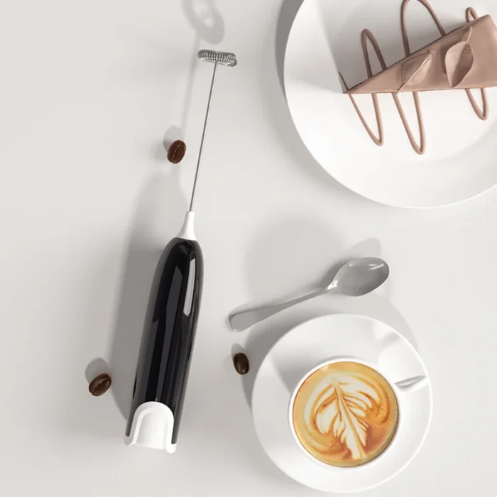 Electric Milk Frother Kitchen Drink Foamer Whisk Mixer Stirrer Coffee Cappuccino Creamer Whisk Frothy Blend Whisker Egg Beater - Image 6
