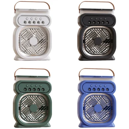 3 In 1 AIr Conditioner Fan Household Small Air Cooler LED Night Light Portable Humidifier Air Adjustment Fan Office Home Fan