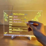 Personalized LED Lamp Acrylic Message Note Board Erasable USB Children‘s Drawing Board Bedroom Night Light Birthday Kids Gift - Image 4