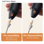MINI Milk Frother USB Rechargeable 3 Speeds Foam Maker Coffee Whisk Mixer Electric Handle Blender Egg Beater Hot Cooking Tools - Image 4