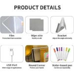 Personalized LED Lamp Acrylic Message Note Board Erasable USB Children‘s Drawing Board Bedroom Night Light Birthday Kids Gift - Image 5