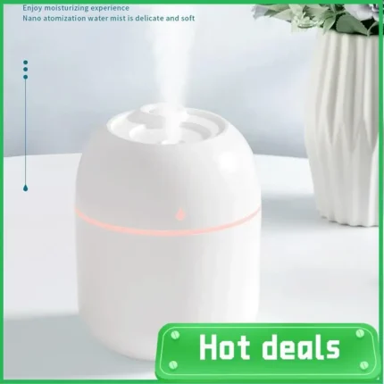 A18Z-Desk Car Aromatherapy Air Humidifier Machine Mini Led Colorful Water Droplet Aroma Lamp Household For Office