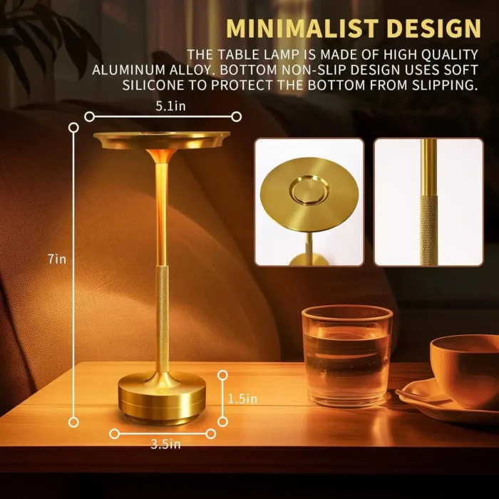 Rechargeable Cordless Table Lamps Portable 6Hours 8Hours Battery Table Light 3000K 6000K LED Table Light - Image 3