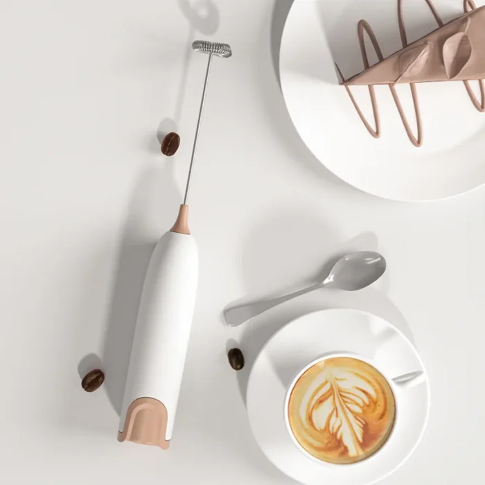 Electric Milk Frother Kitchen Drink Foamer Whisk Mixer Stirrer Coffee Cappuccino Creamer Whisk Frothy Blend Whisker Egg Beater - Image 4