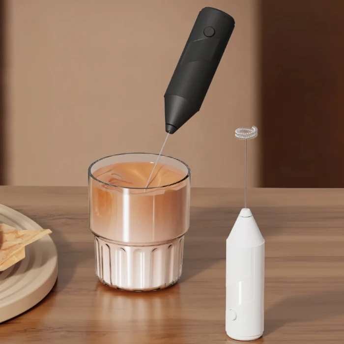 Handheld Electric Milk Frother Foam Maker Suitable for Lattes Coffee Cappuccinos Frappés Matcha Functions Egg Beater Drink Mixer - Image 2