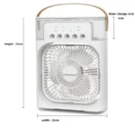 Portable Humidifier Fan 3 in 1 Air Conditioners USB Electric Fan LED Night Light USB 3 Speed Household Small Air Cooler - Image 6