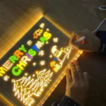 Personalized LED Lamp Acrylic Message Note Board Erasable USB Children‘s Drawing Board Bedroom Night Light Birthday Kids Gift - Image 2