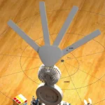 Rechargeable Table Lamp for Study, Desk Lamp Reading Light Led Table Light with Fan, Led Clock Dispaly LED Desk Reading Lamp - Image 4