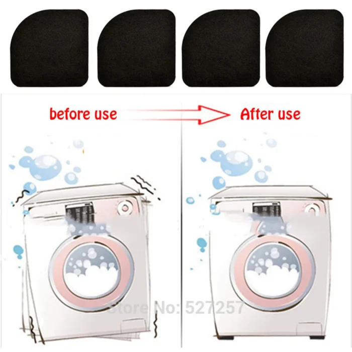 4pcs Mat Washing Machine Shock Mute Pads For Pads Refrigerator Non-slip Anti-Vibration Mats Home Appliances Protective Accessory - Image 1