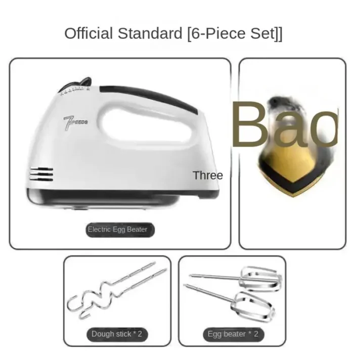 Handheld electric egg beater Blender household automatic mixer egg white and cream beater mini 7-speed Frother for milk Coffee - Image 3