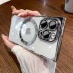 Luxury Magsafe Magnetic Plating Phone Case For iPhone 17 Air 16 Pro Max 15 14 13 12 11 14 Plus Wireless Charge Transparent Cover - Image 2