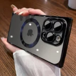 Luxury Magsafe Magnetic Plating Phone Case For iPhone 17 Air 16 Pro Max 15 14 13 12 11 14 Plus Wireless Charge Transparent Cover