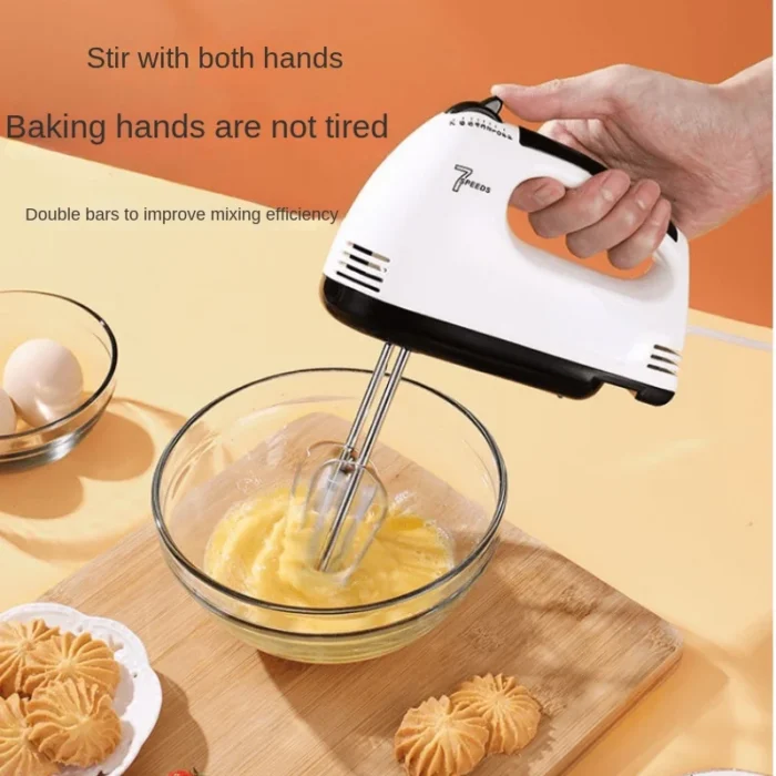 Handheld electric egg beater Blender household automatic mixer egg white and cream beater mini 7-speed Frother for milk Coffee - Image 1