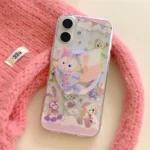 Cute Duffy StellaLou LinaBell Magsafe Wireless Charge Phone Case For iPhone 16 15 14 13 12Pro Max Cartoon Magnetic Stand - Image 2